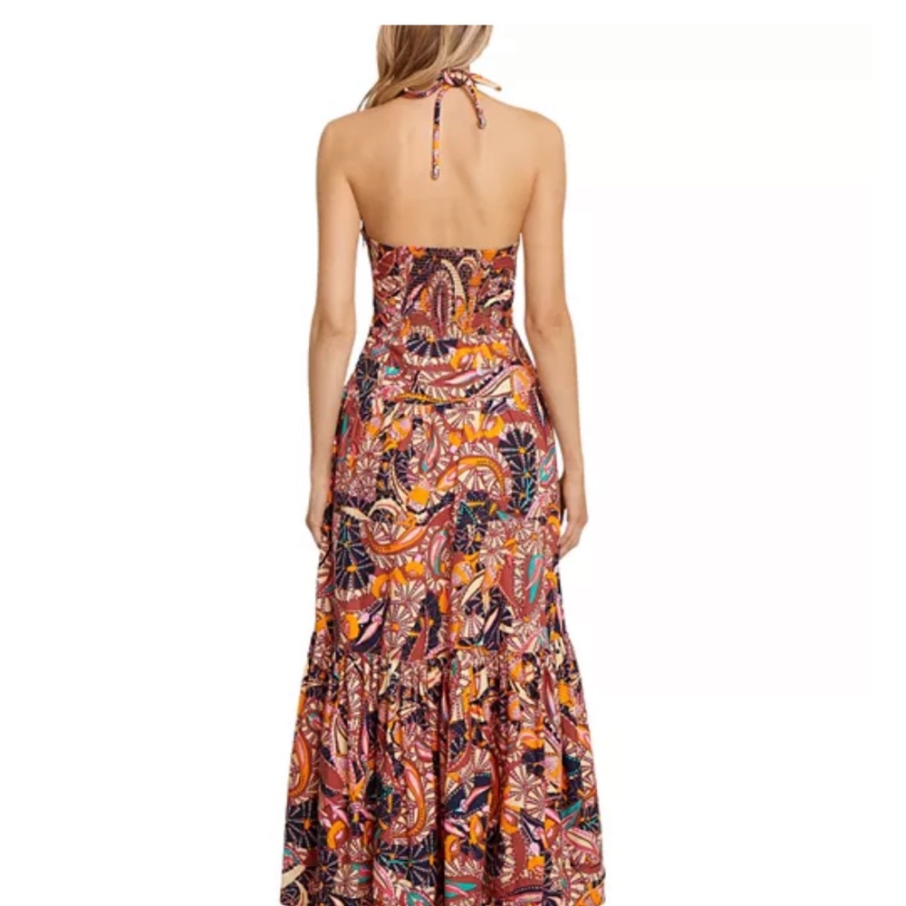 A.L.C. Adelle Halter Maxi Dress in Multicolored Floral Print. NWOT. Size 4 - Picture 3 of 10